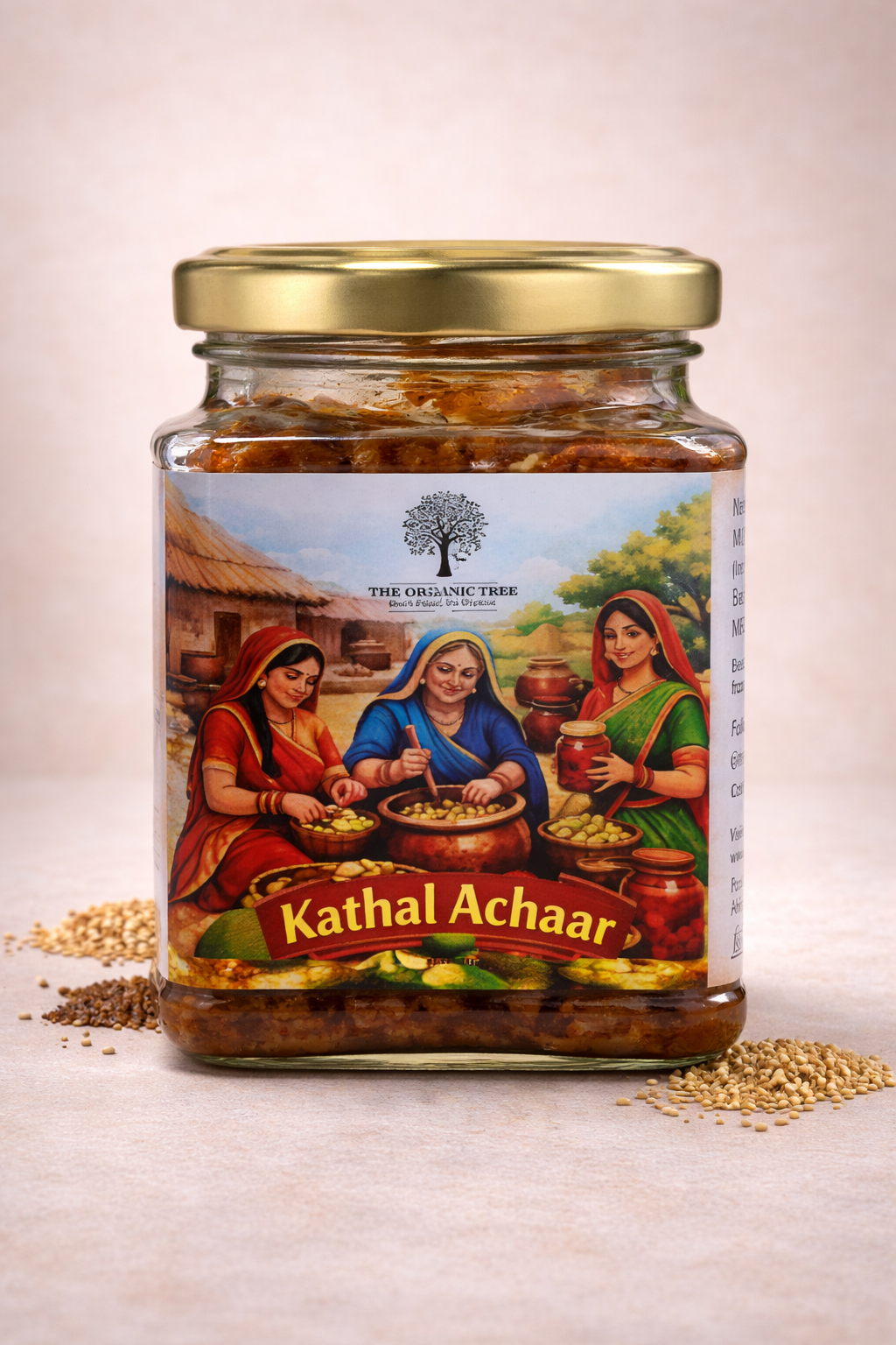 The Organic Tree Kathal Achaar – Traditional Spicy Jackfruit Pickle